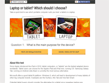 Tablet Screenshot of laptop-vs-tablet.com